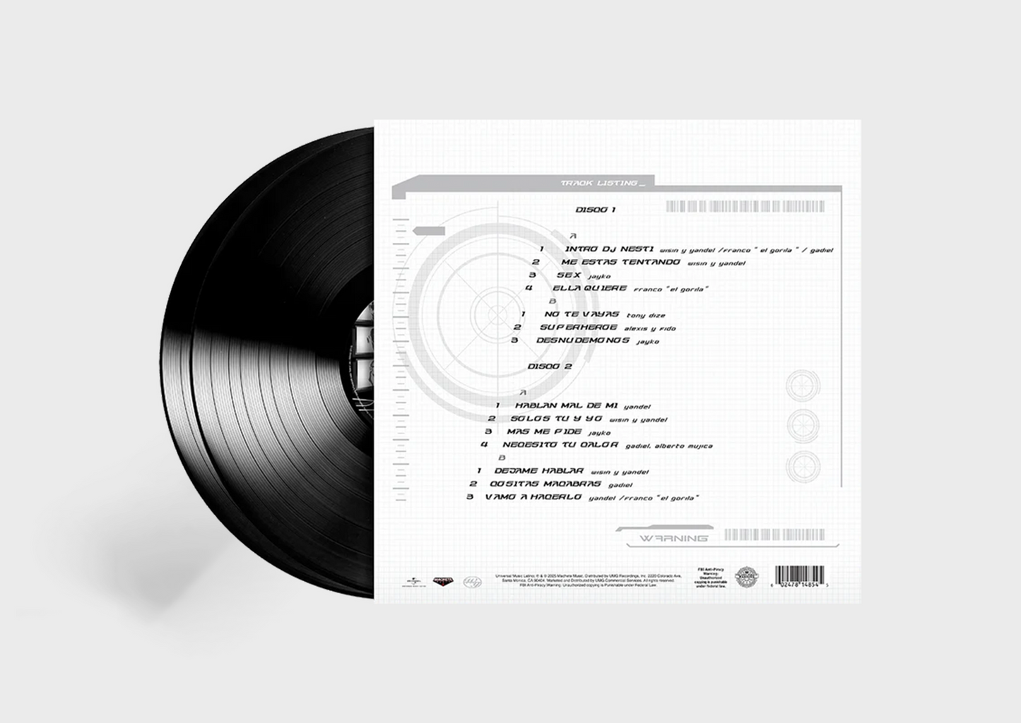VINILO NSTY "LA MNT MSTR"